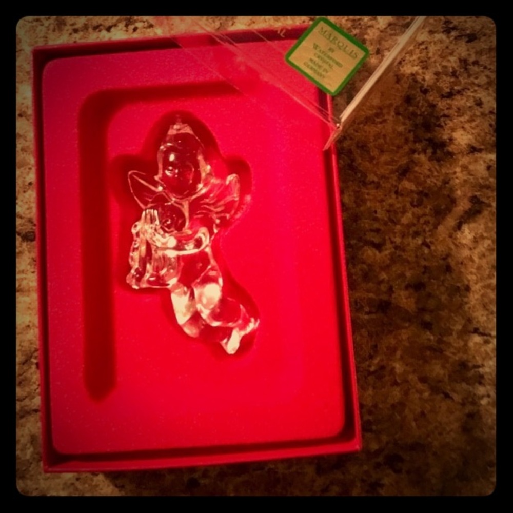 Marquis/Wedgwood  Crystal Cherub Ornament